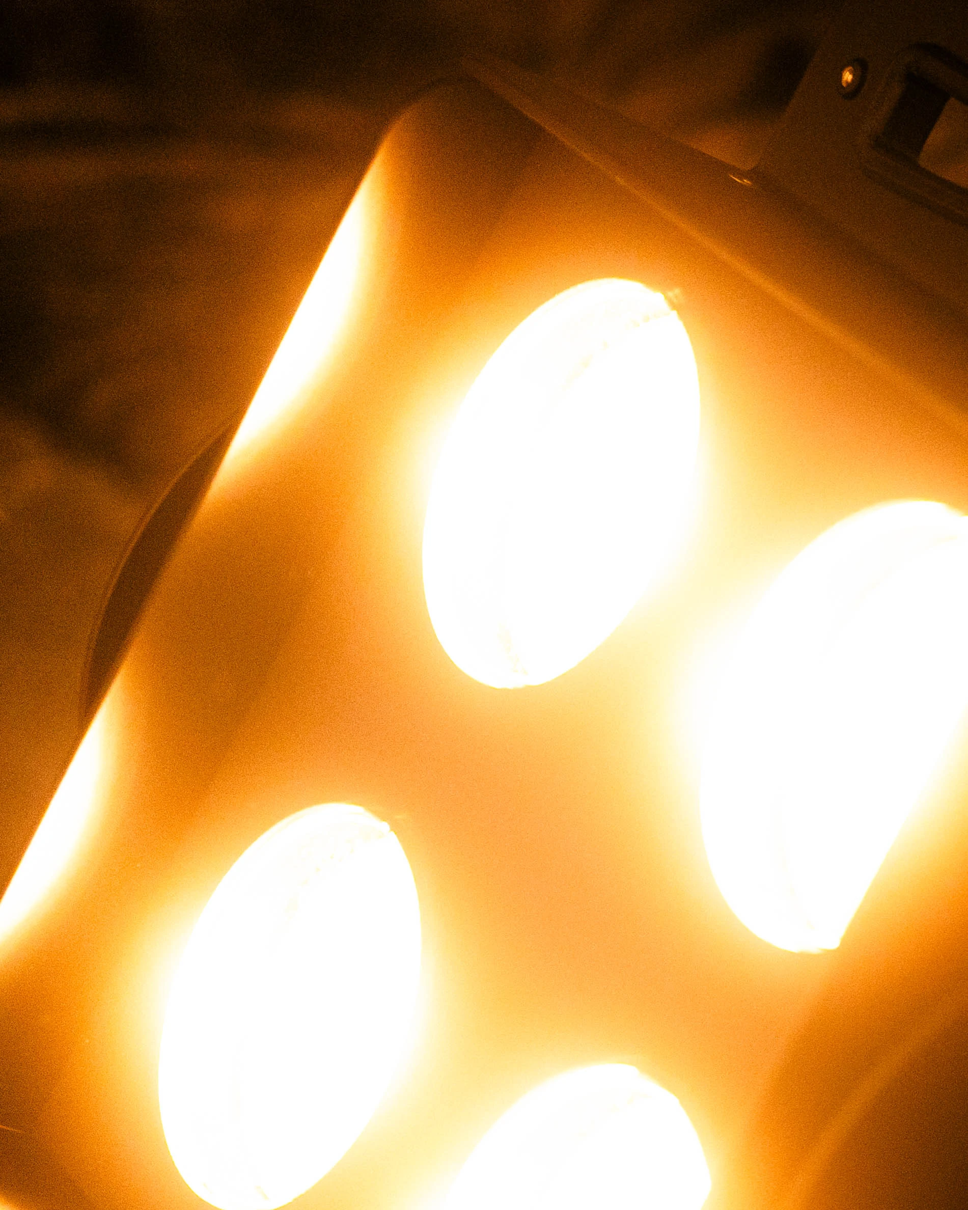 A Rhythm sunlight generator lighting a room — After dark