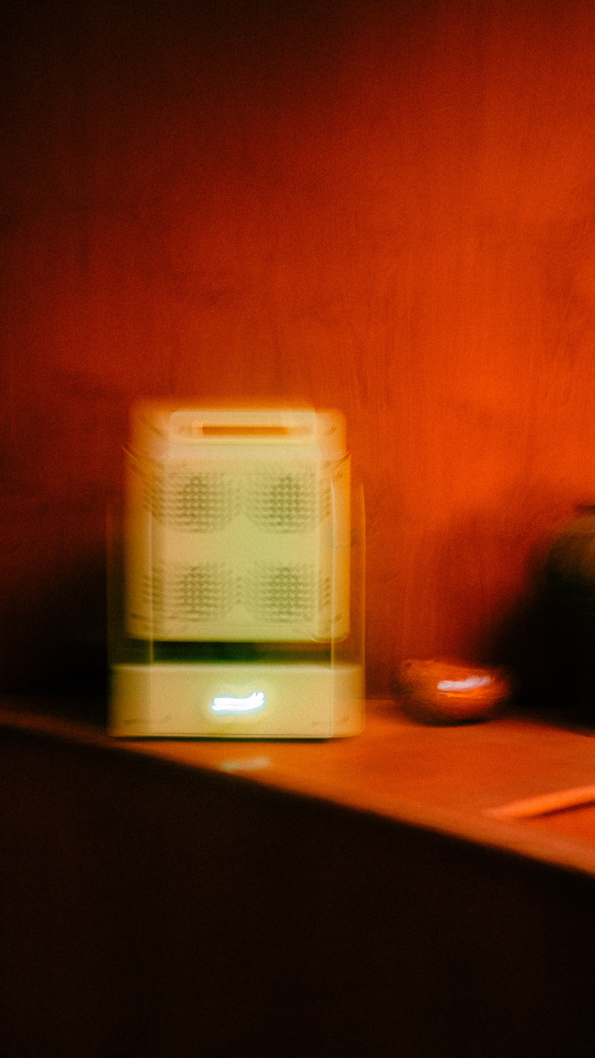 A Rhythm sunlight generator lighting a room — After dark
