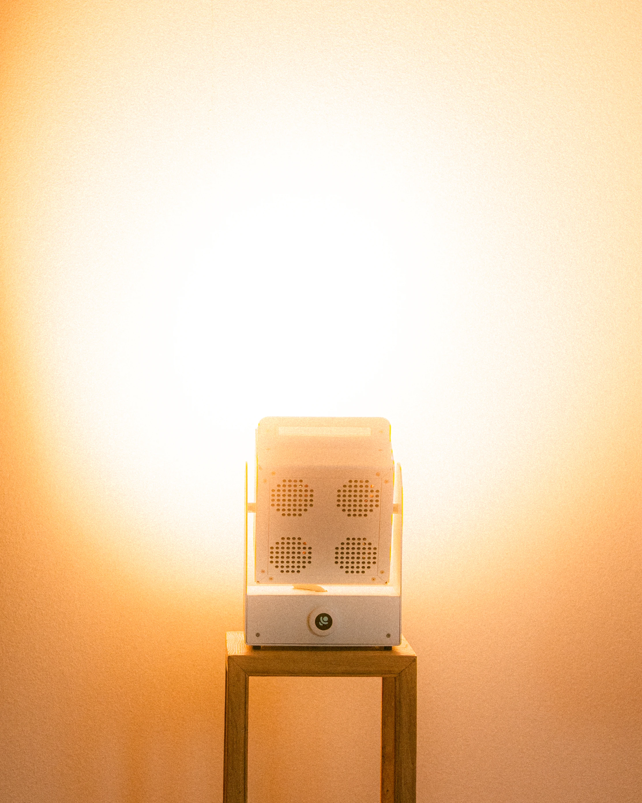A Rhythm sunlight generator lighting a room — The Moon House