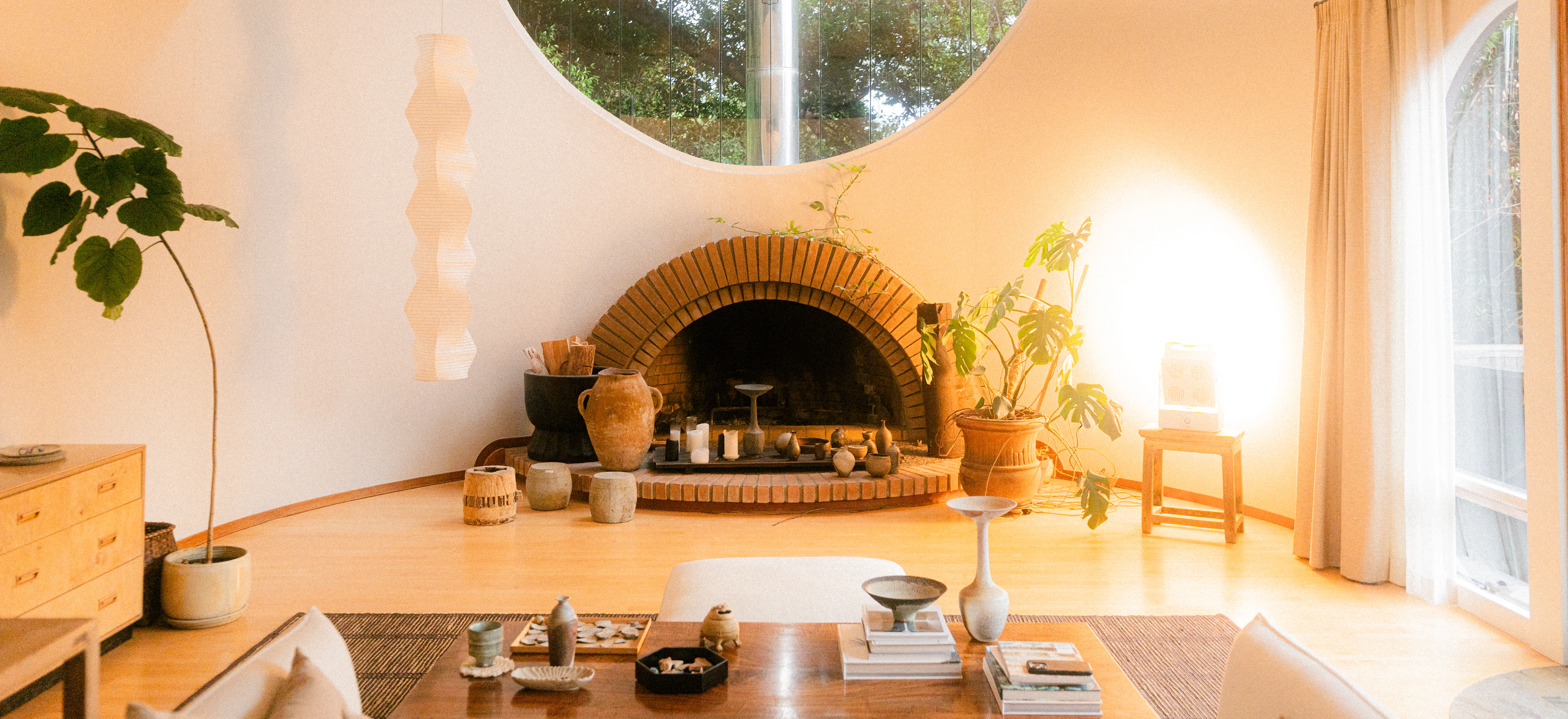 A Rhythm sunlight generator lighting a room — The Moon House