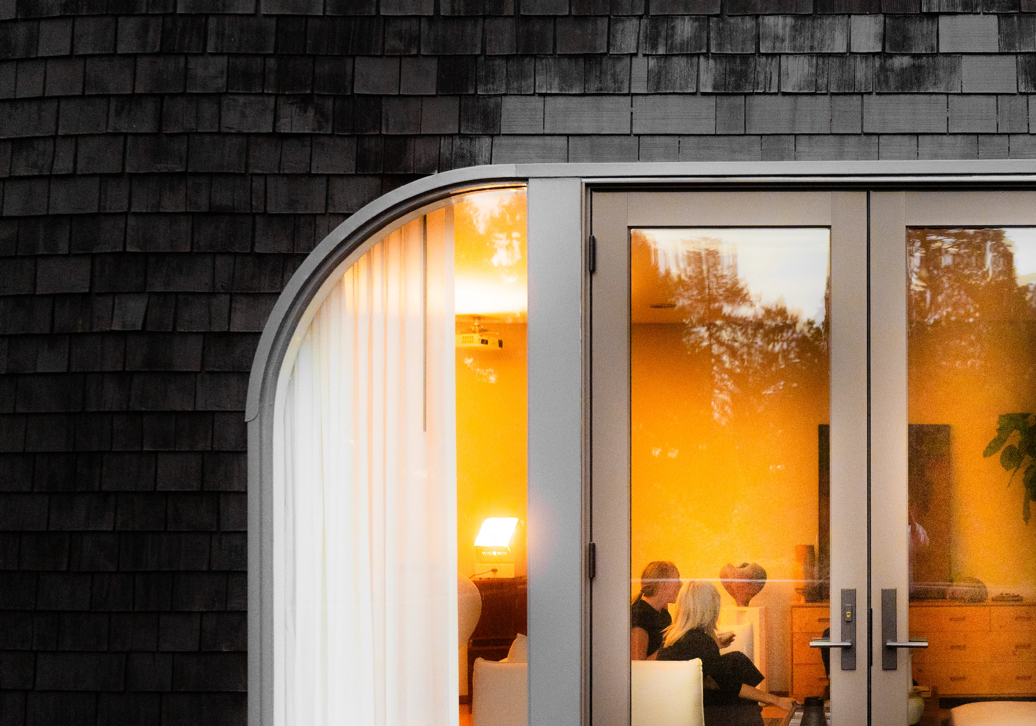 A Rhythm sunlight generator lighting a room — The Moon House