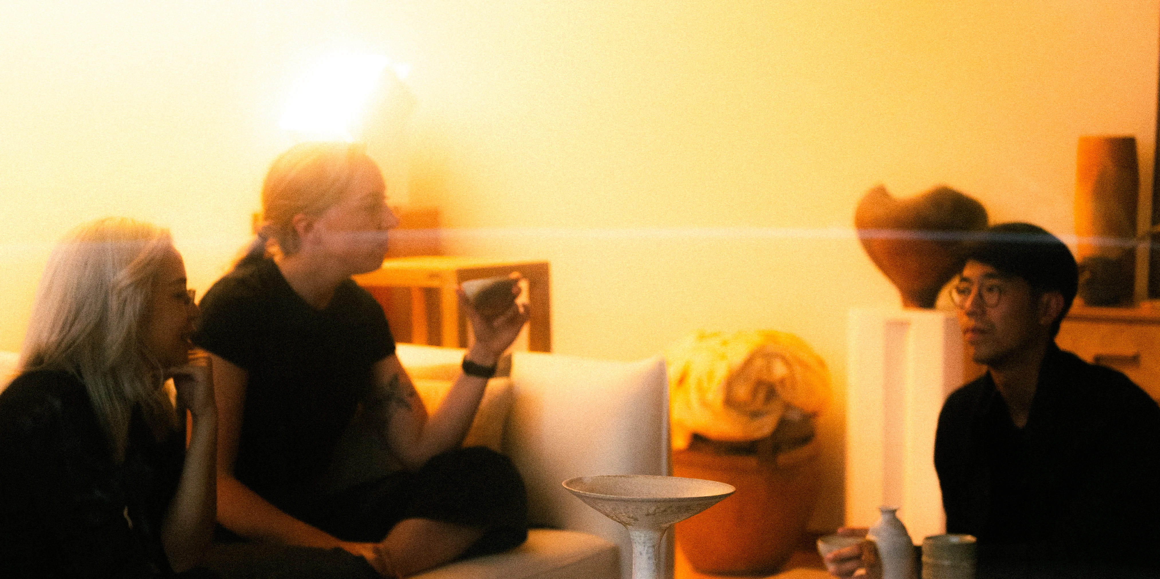 A Rhythm sunlight generator lighting a room — The Moon House