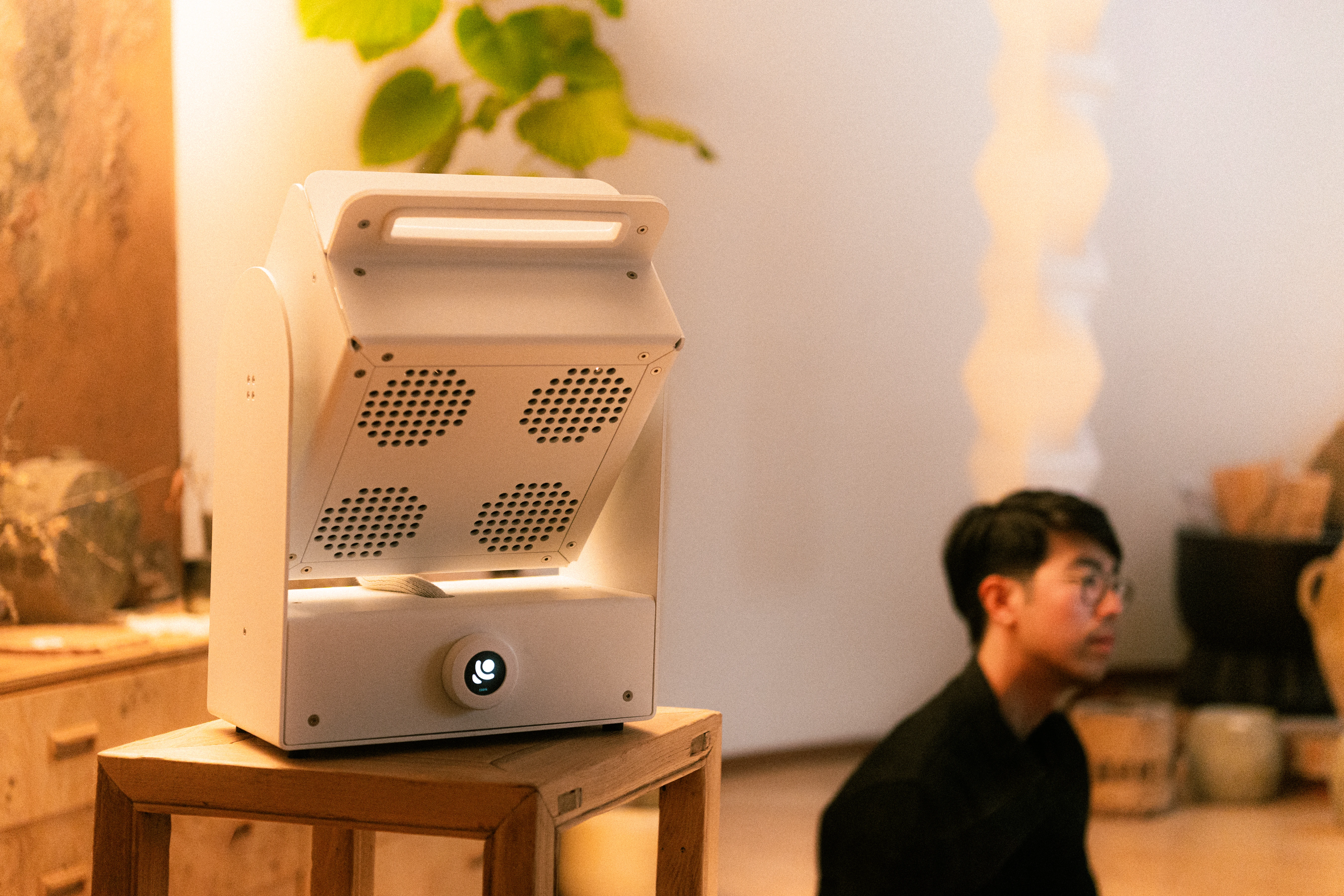 A Rhythm sunlight generator lighting a room — The Moon House