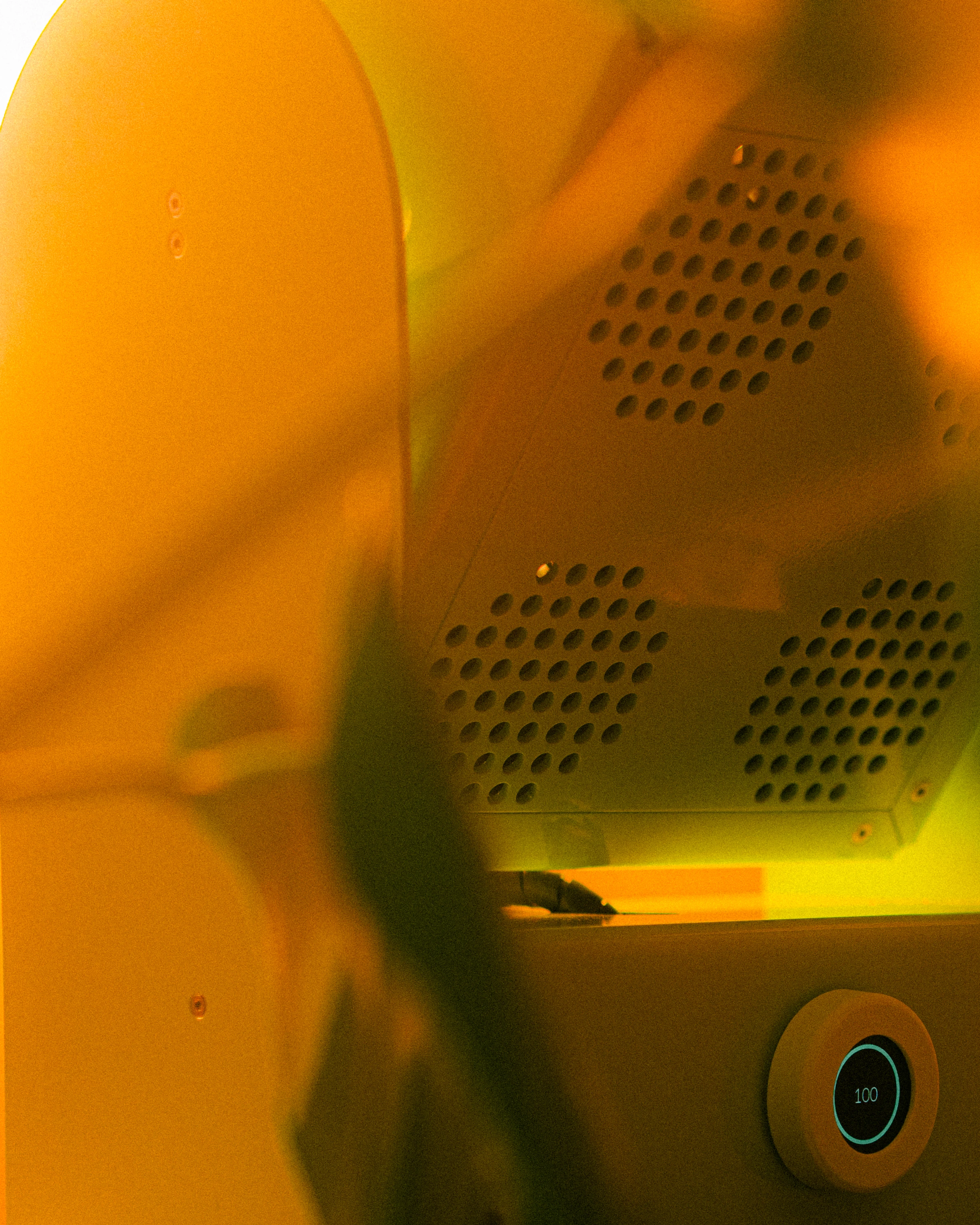 A Rhythm sunlight generator lighting a room — The Moon House
