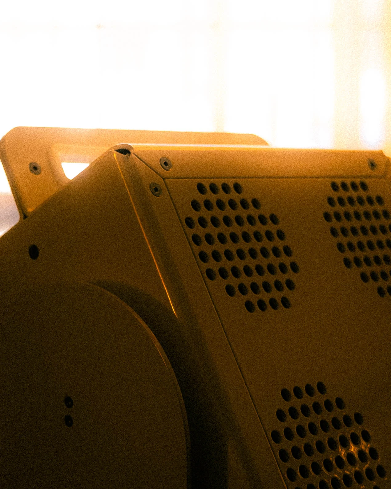 A Rhythm sunlight generator being assembled by hand in the San Francisco workshop